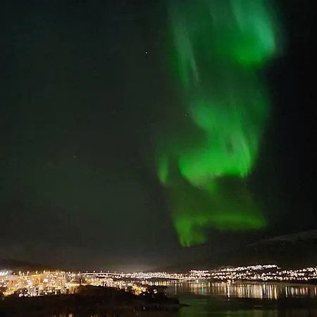 View In - Northern Lights, Mountains, Quiet Lägenhet Tromsø